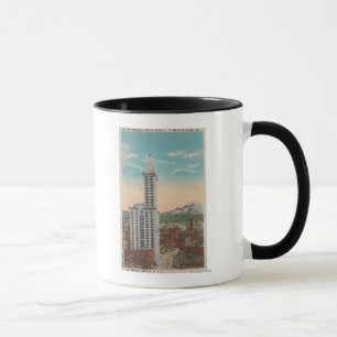 Mug Seattle, vue de tour de WASmith et mont Rainier
