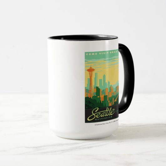 Mug Seattle, WA (Devant droit)