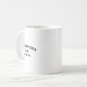 Mug Seattle Washington Code régional 206 Emerald City  (Devant gauche)