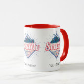 Mug Seattle Washington États-Unis City Skyline USA (Devant droit)