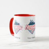 Mug Seattle Washington États-Unis City Skyline USA (Devant gauche)