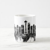 Mug Seattle Washington Skyline BW (Centre)