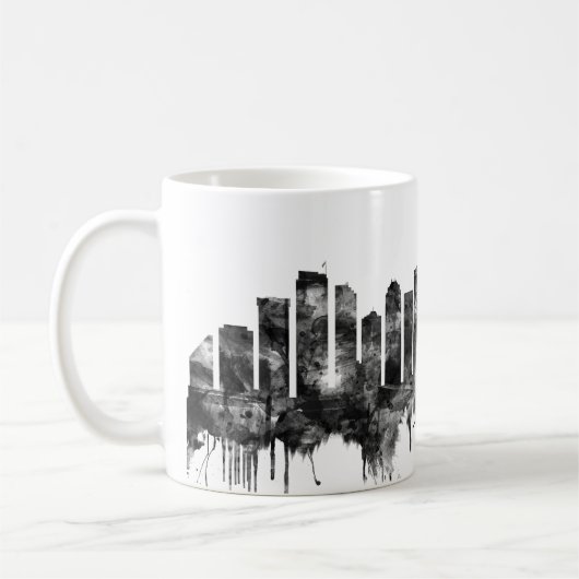 Mug Seattle Washington Skyline BW (Gauche)