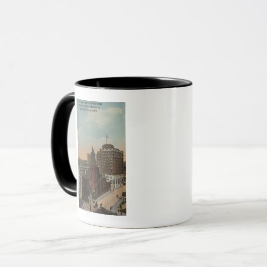 Mug Seattle, WAThird Avenue et rues universitaires (Devant gauche)