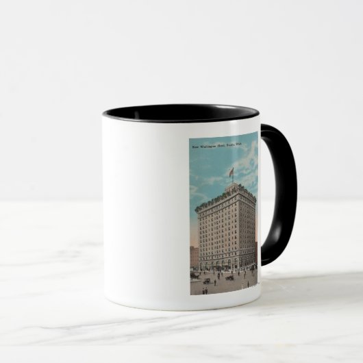 Mug Seattle, WAView du Washington Hotel (Devant droit)