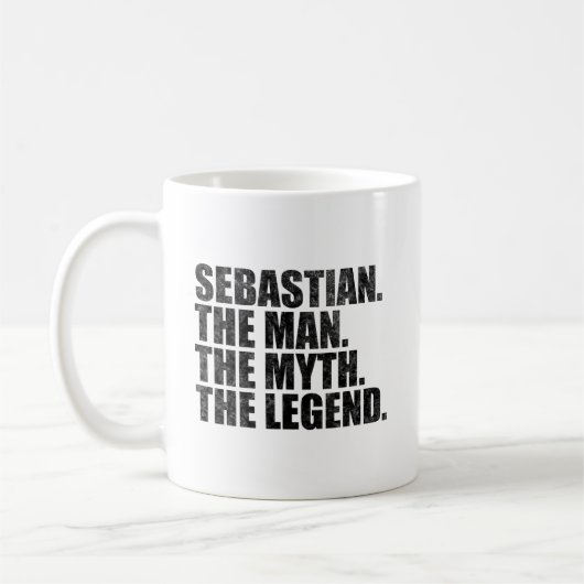 Mug Sebastian The Man The Myth The Legend (Gauche)