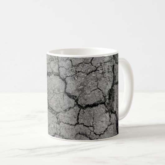Mug Sècheresse gris sol aride (Devant droit)