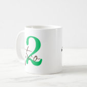 Mug Second 2 Year Anniversary with Personalization  (Devant gauche)