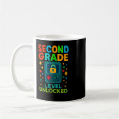 Mug Second Grade Level Unlocked Gamer Ck To School Con (Gauche)