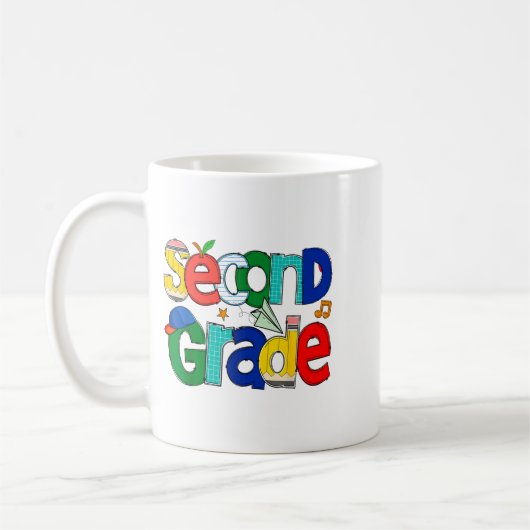 Mug Second Grade Student School Clroom Learning Educat (Gauche)
