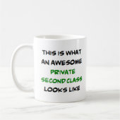 Mug seconde classe privée, génial (Gauche)