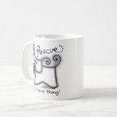 Mug Secourir Chien ... C'est une chose d'amour (Devant gauche)