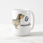 Mug Secourir Dachshund À poils durs (Devant droit)