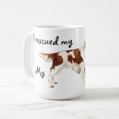 Mug Secourir Irish Red et White Setter (Devant gauche)
