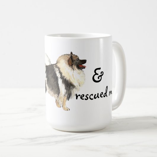 Mug Secourir Keeshond (Devant droit)