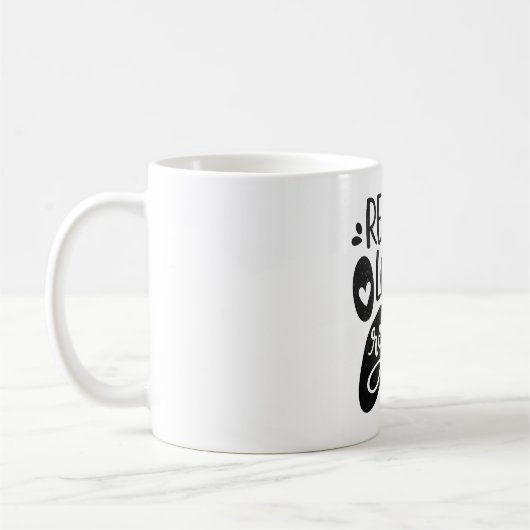 Mug Secourir l'amour Répéter le chien Paw Tee (Gauche)