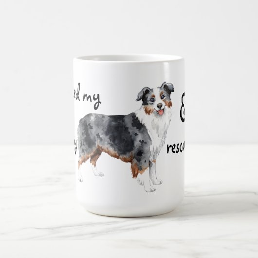Mug Secourir le berger américain miniature (Centre)