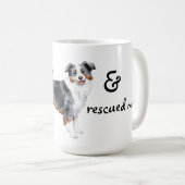 Mug Secourir le berger américain miniature (Devant droit)