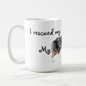 Mug Secourir le berger américain miniature (Gauche)