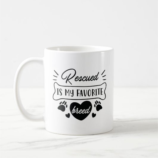 Mug Secouru Est Ma race préférée (Gauche)