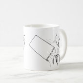 Mug Secousse de Tableau renversant le visage Meme de (Devant droit)