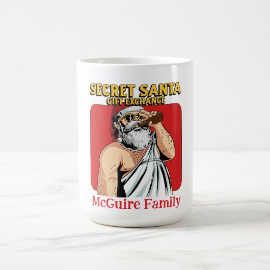 Mug Secret Père Noël Cadeaux Exchange (Centre)