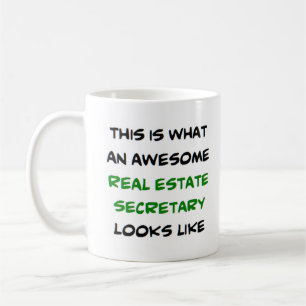 Mug secrétaire à l'immobilier, génial