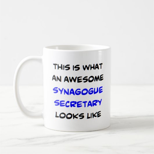 Mug secrétaire de synagogue, génial (Gauche)