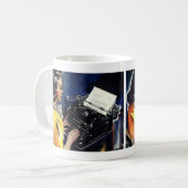 Mug Secrétaire exécutif vintage des affaires Lettre d' (Devant gauche)