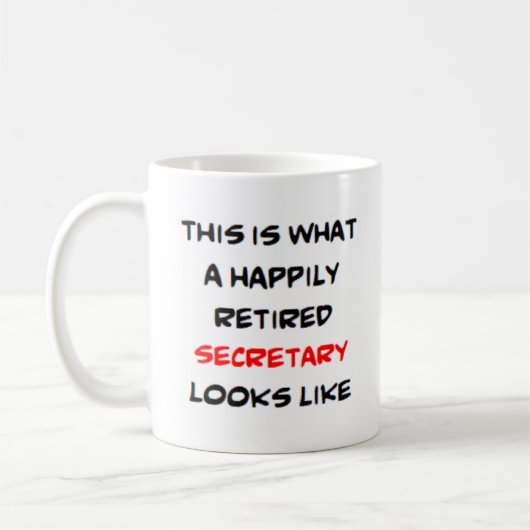 Mug secrétaire retraité (Gauche)