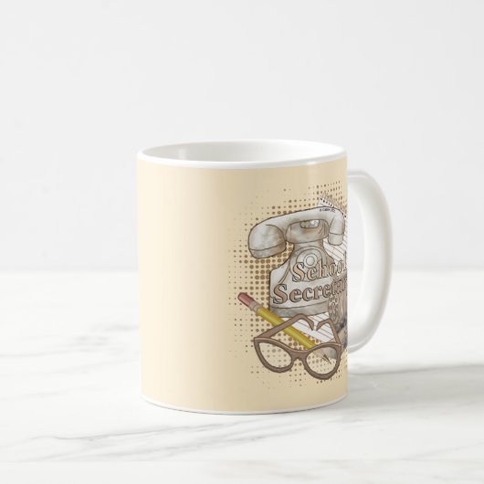 Mug Secrétaire scolaire (Devant droit)