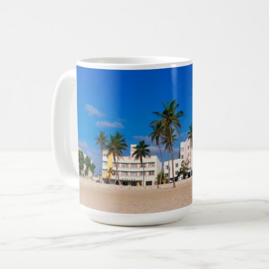 Mug Secteur d'art déco de plage du sud Miami (Devant gauche)