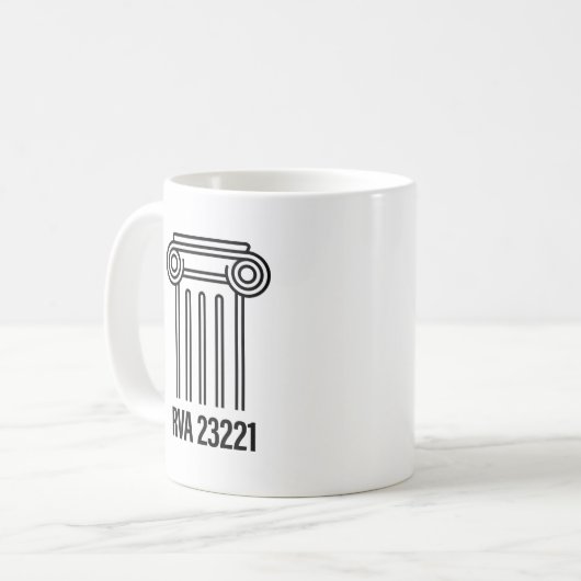 Mug Secteur de musée, RVA 23221 (Devant gauche)