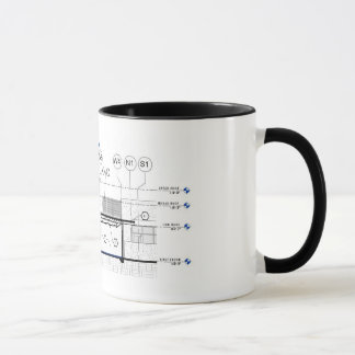 Mug Section architecturale de bâtiment