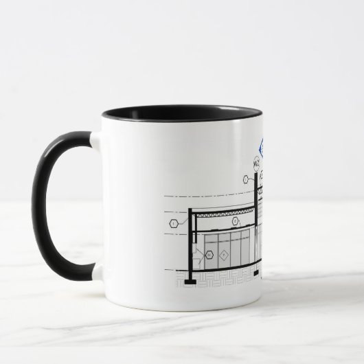 Mug Section architecturale de bâtiment (Gauche)