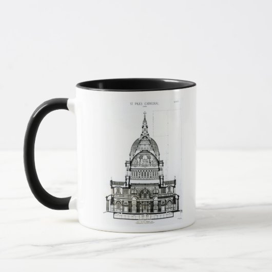 Mug Section transversale de la cathédrale de St Paul (Gauche)