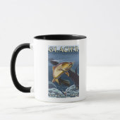 Mug Section transversale de la pêche à la truite (Gauche)