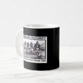 Mug Sécurité de patrie indienne de photo noire (Devant gauche)