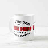 Mug Sécurité Lévrier Afghan (Devant gauche)