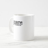 Mug Sécurité Sacurity de Qui Qui de fève de FILLES ! (Devant gauche)