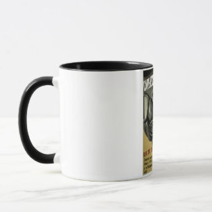 Mug Sécurité vintage de masque de gaz de la deuxièm