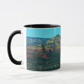 Mug Sedona et Coffee Pot Rock vus d'en haut (Gauche)