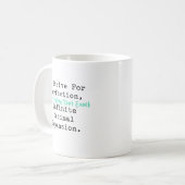 Mug S'efforcer d'atteindre la perfection Mathématiques (Devant gauche)