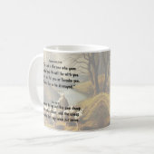 Mug Seigneur Bon Berger Allez Devant Vous Écriture Bib (Devant gauche)