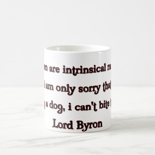 Mug Seigneur Byron Quote (Centre)