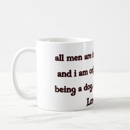 Mug Seigneur Byron Quote (Gauche)