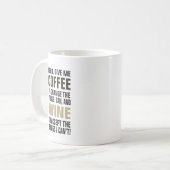 Mug Seigneur Give Me Coffee et vin ! (Devant gauche)