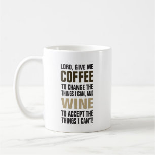 Mug Seigneur Give Me Coffee et vin !