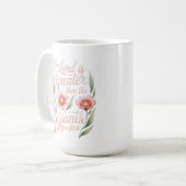 Mug Seigneur plus grand que les géants vous faites fac (Devant gauche)