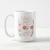 Mug Seigneur plus grand que les géants vous faites fac (Gauche)